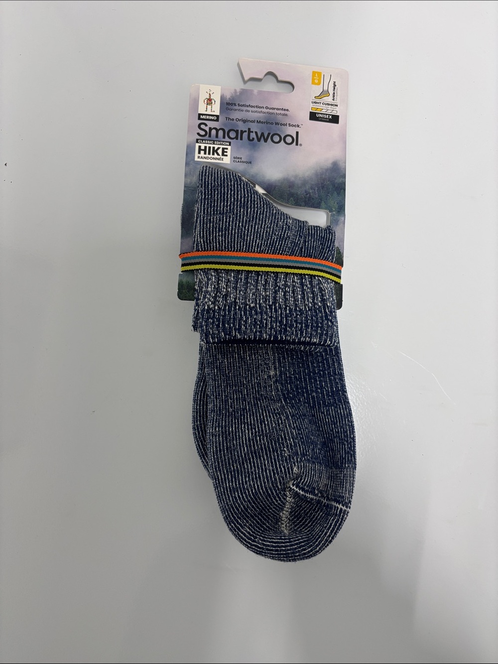 Smartwool Men's Hike ankle height sock alpine blue Large NWT